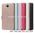 Cheapest Colorful Silk Flip case for Mobile phone Xiaomi Mi4